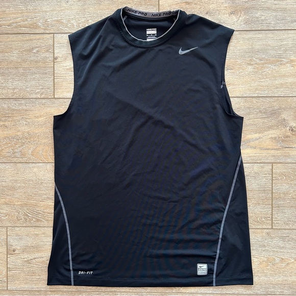 Nike Other - NIKE PRO Mens Athletic Compression Shirt Size XL Black Dri Fit Breathable